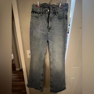 Old Navy Split Hem High Waisted Flare Jeans